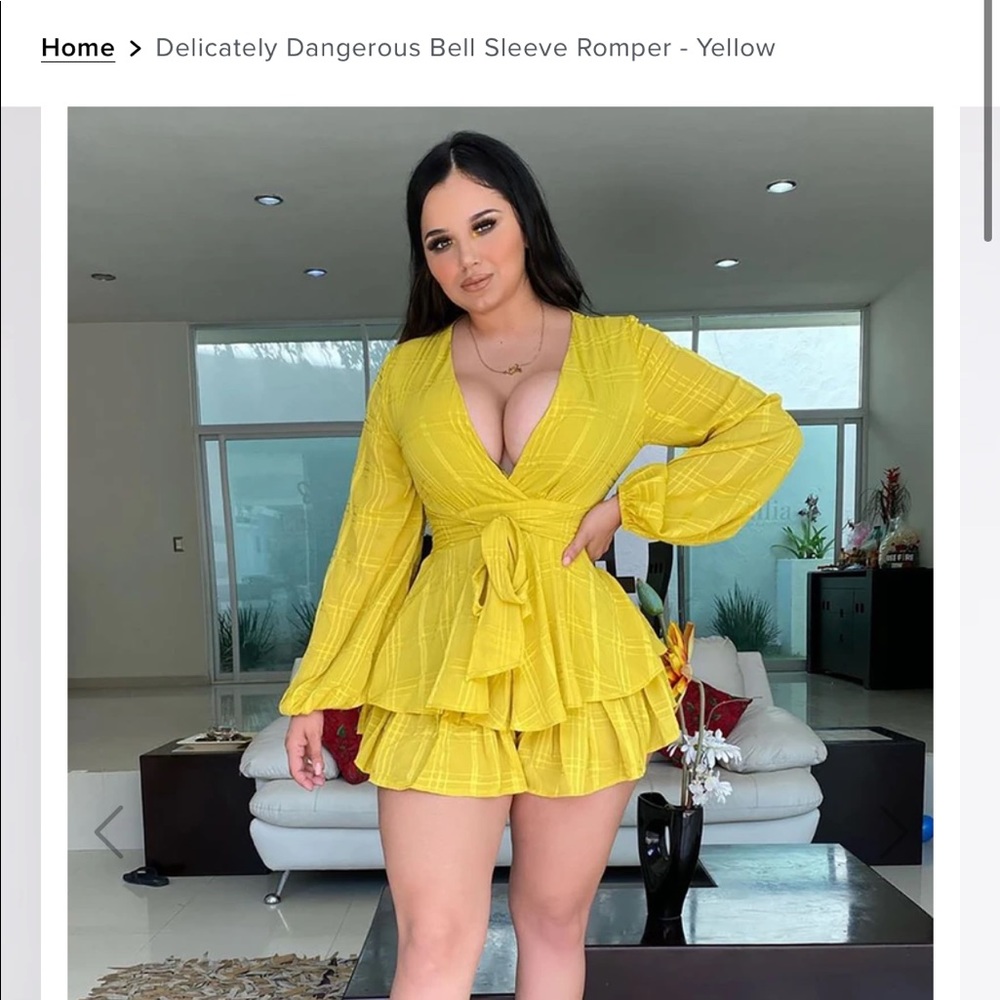Yellow romper